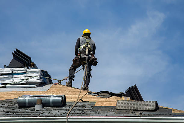 Professional Storm Damage Roof Repair technician working in Dickinson, TX
